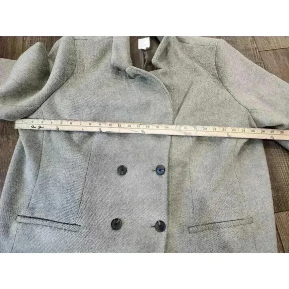 Lauren Conrad Brown Beige Wool Blend Peacoat Women's Size 3x - Picture 5 of 6
